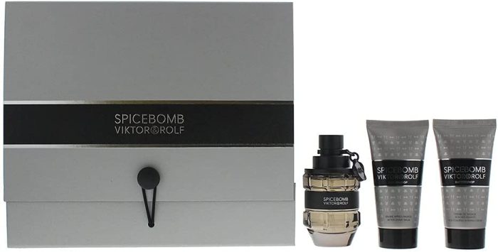 Viktor & Rolf Spice bomb Gift Set 50ml EDT Pour Homme + 50ml non foaming shaving cream + 50ml Aftershave balm