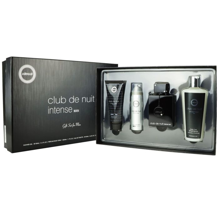 Armaf Club De Nuit Eau de Toilette Intense Man Spray 105ml x 100ml Shower Gel + 240ml Shampoo + 50ml Body Spray