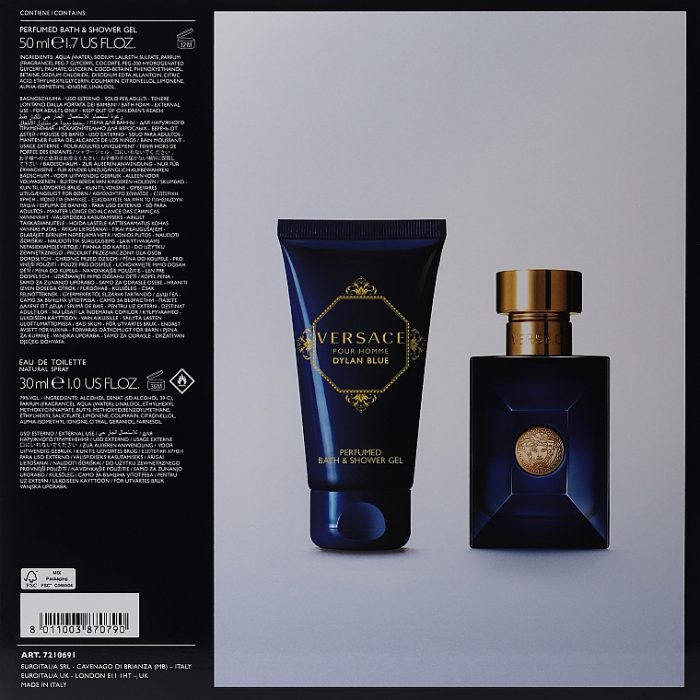 Versace Pour Homme Dylan Blue Set (30ml + shower gel 50ml)